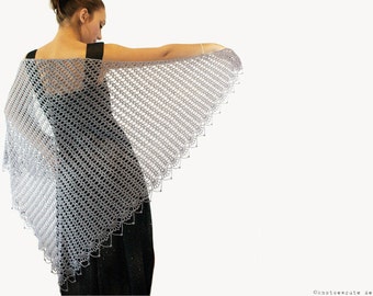 CROCHET PATTERN - Wrapped in Lace Shawl - Instant Download (PDF)