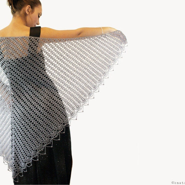 CROCHET PATTERN - Wrapped in Lace Shawl - Instant Download (PDF)