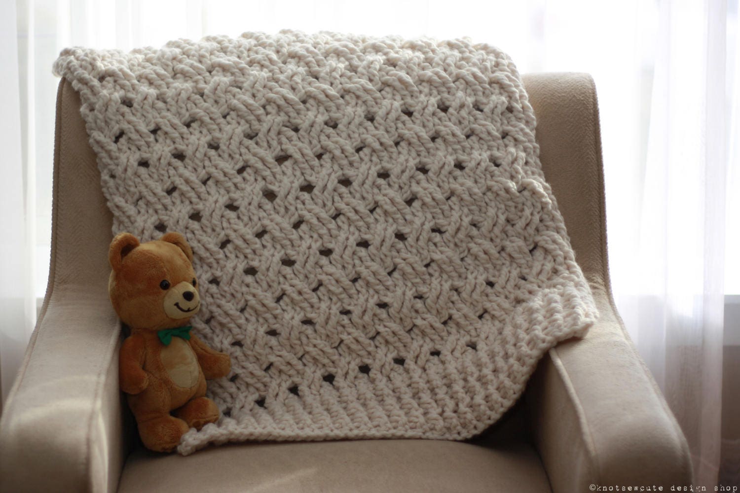 Baby blanket crochet pattern chunky yarn deals