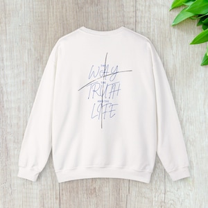 Christian Jesus Sweatshirt, Inspirational Religious Crewneck Jumper, Faith Christian Clothing, Spiritual Gift, Unisex Christian Pullover,
