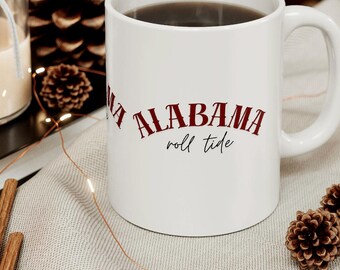 Alabama Roll Tide Ceramic Mug - Game Day Fan Gift