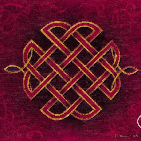 Celtic Dance, Celtic Knot Greeting Card