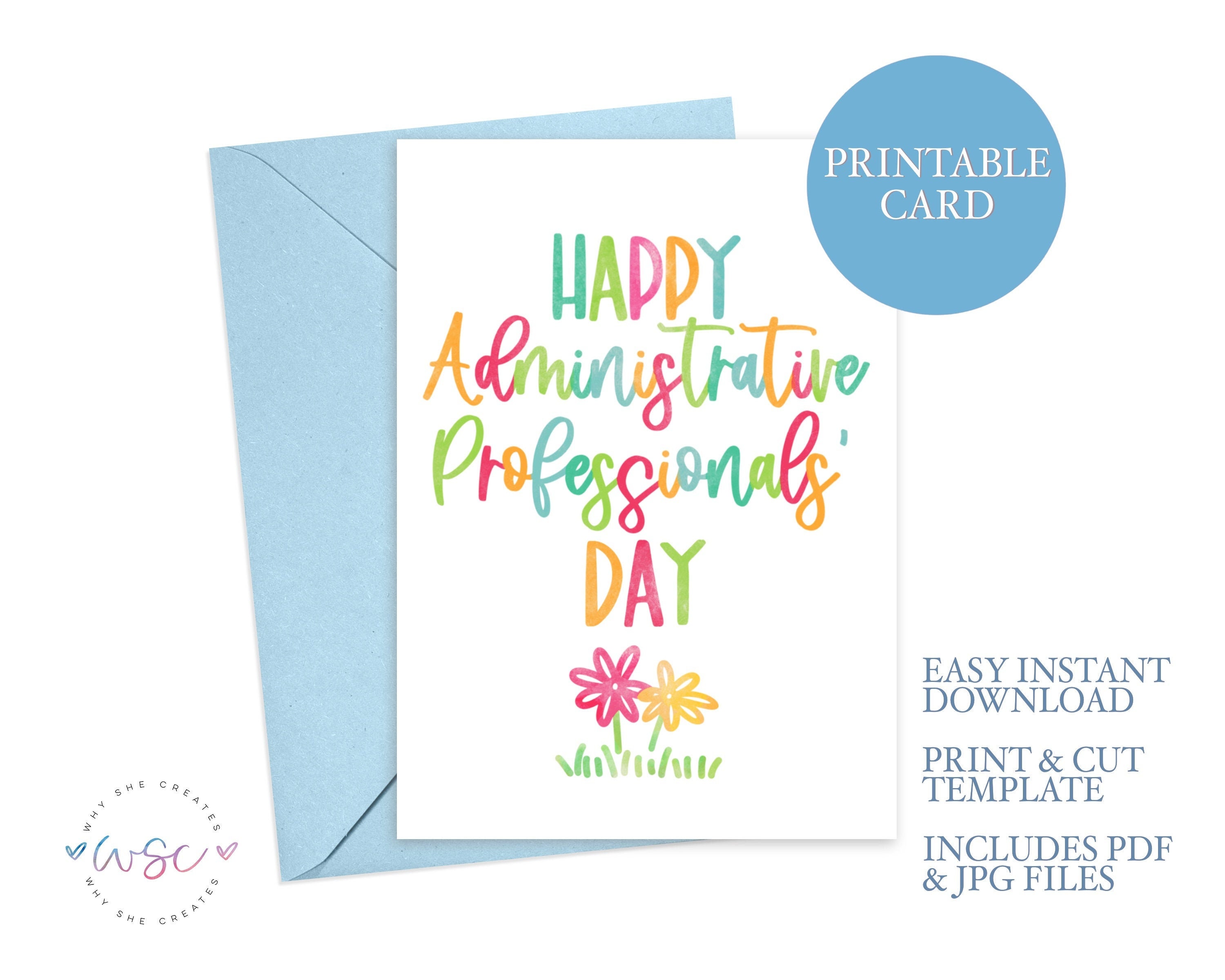 Happy Administrative Professionals Day Card Admin Etsy