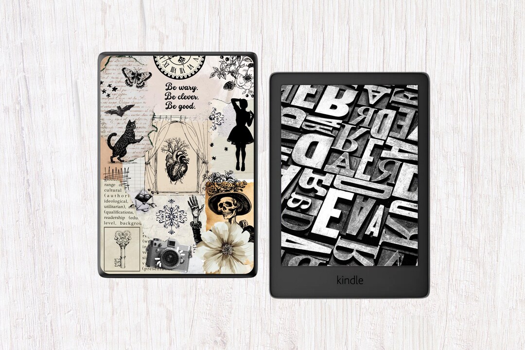 Kindle Clear Case Insert: Vintage Collage (PDF Pattern) - Etsy