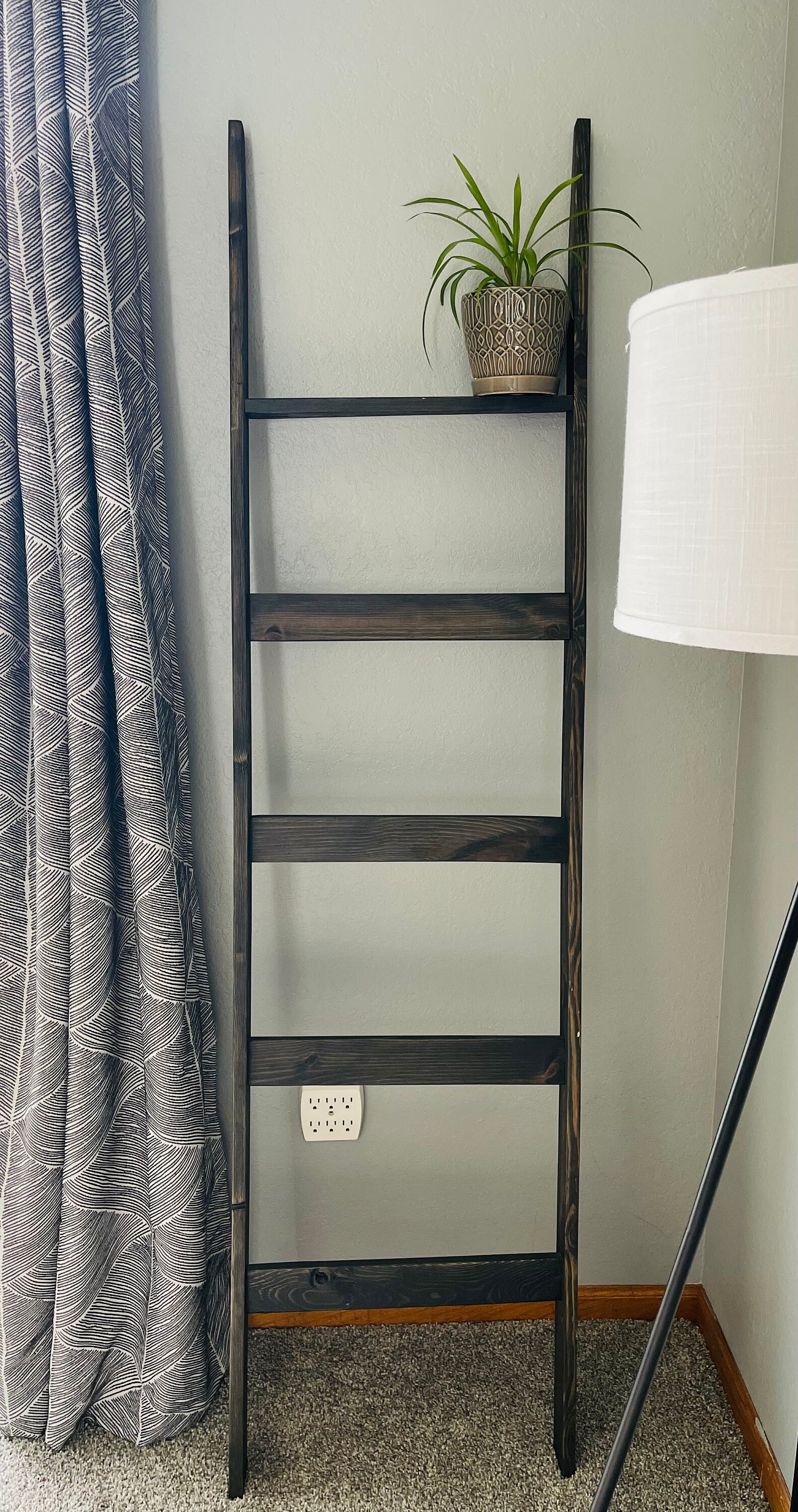 Grey blanket ladder hotsell