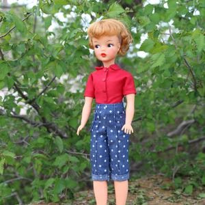 Handmade Outfit for Sindy and Tammy Dolls. Tammy Doll Clothes. Sindy Doll Clothes. Doll Clothes. Vintage Tammy Clothes.