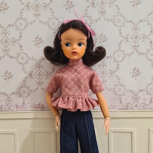 Handmade Outfit for Sindy and Tammy Dolls. Tammy Doll Clothes. Sindy Doll Clothes. Blythe Clothes. Vintage Tammy Clothes.
