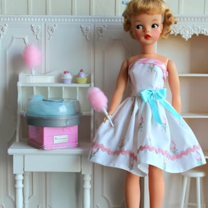 Handmade Dress for Sindy and Tammy Dolls. Tammy Doll Clothes. Sindy Doll Clothes. Vintage Style Doll. Doll Clothes. Doll Dress. Tammy Doll.