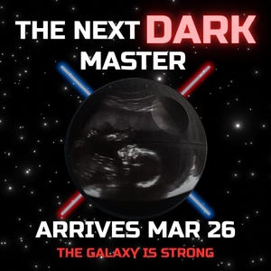 Galaxy Pregnancy Reveal – Editable Baby Announcement Template • Social Media Digital Download