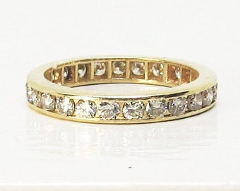 Diamond Eternity Band 14Kt Yellow Gold (1046)