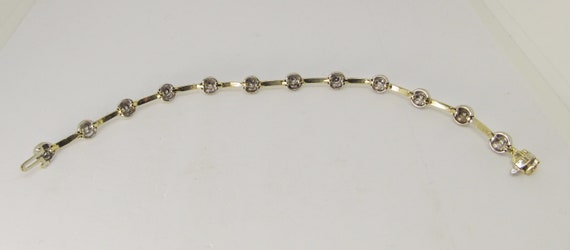 Diamond Bracelet in 14Kt Two Tone Gold (937) - image 3