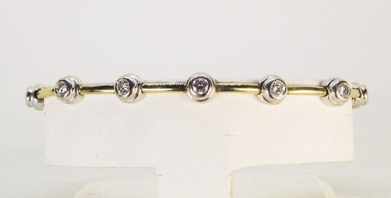 Diamond Bracelet in 14Kt Two Tone Gold (937) - image 4