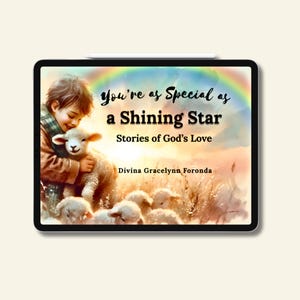 子ども向け聖書物語の韻文電子書籍、あなたは輝く星のように特別、イラスト入りキリスト教電子書籍、7～10歳