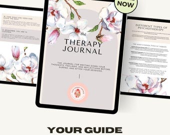 The Therapy Journal | Digital Download | E-Journal | Self-Care that Matters