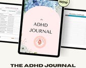 ADHD Journal | Digital Symptom Tracker | Goal Setting | Wellness Tracking | Instant Download