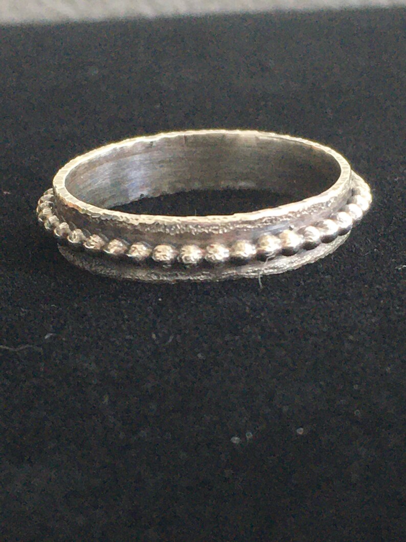 Anello impilabile in argento sterling/pezzo unico/realizzato artigianalmente/su ordinazione immagine 2