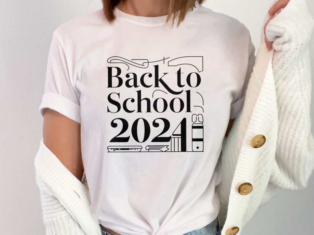 Back To School 2021 T-Shirt, Back To School Shirt, First Day Of School Tee, Retro Style Back To School, School Supplies Shirt Bespoketshirt