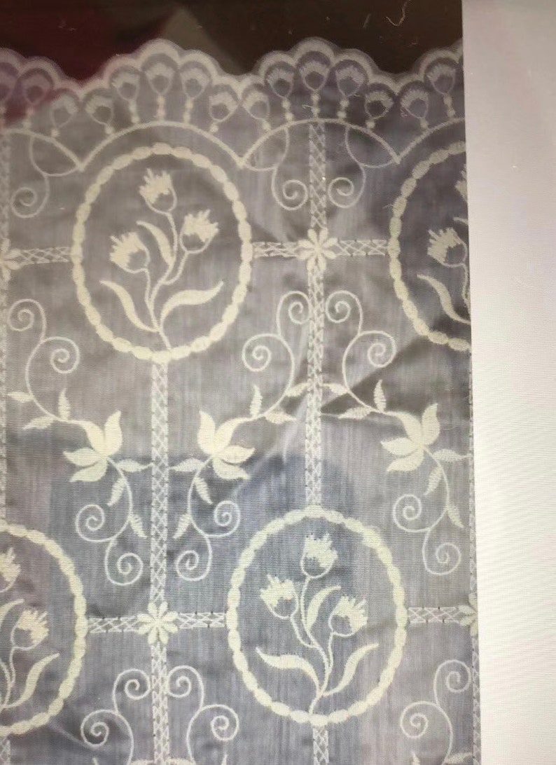 Lily of valley embroidery lace fabric sewing lace by yard bridal dress