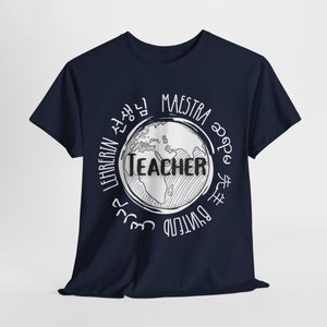 Camiseta de profesor multilingüe, profesor de ESL, camiseta de maestra, regalo para profesor, camiseta de profesor de idiomas, camiseta de ENL, inglés como segundo idioma