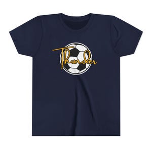 Kids Soccer Team Short Sleeve Tee Youth Soccer Ball Shirt Custom Sports Shirt for Kids Team Shirt Football