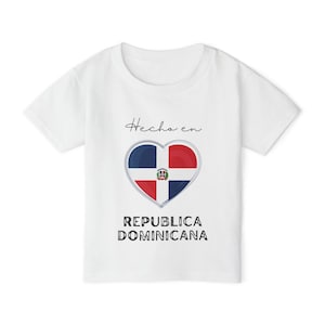 Toddler Dominican Flag T-shirt, Hecho en Republica Dominicana, Dominican Pride, Dominican Shirt for Boys and Girls