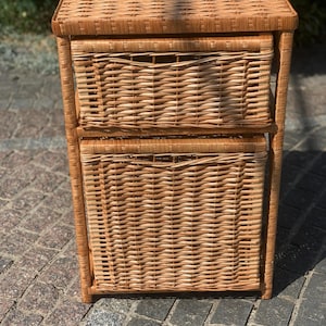 Wicker Dresser Handmade, Rattan Chest of Drawers, Natural Wicker Storage, Boho Bedroom Furniture, Eco-Friendly Cabinet, Rustic Organizer