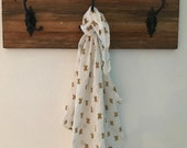 Gold Plus Sign Double Gauze Blanket Swaddler Light Receiving Blanket Newborn Baby Gift Swaddle Blanket, FREE SHIPPING