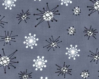 Michael Miller Star Jacks Gray Fabric, 1  yard