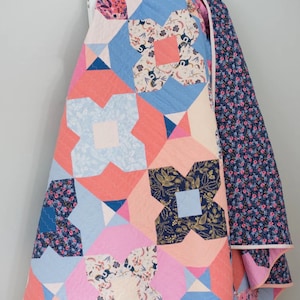Wzór na kołdrę Quilty Love Geo Gems // Fat Quarter // Nr 114 // Baby // Throw // Queen // Emily Dennis // Scrap // Jewels // Instrukcje