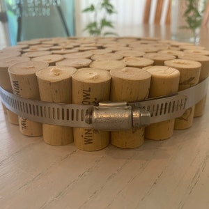 Upcycled Cork Trivet // Home Decor // Minimalist // Sustainable // Metal // Housewarming Gift // Hostess // Birthday // Anniversary