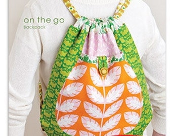 Heather Bailey On the Go Backpack Sewing Pattern, FREE SHIPPING