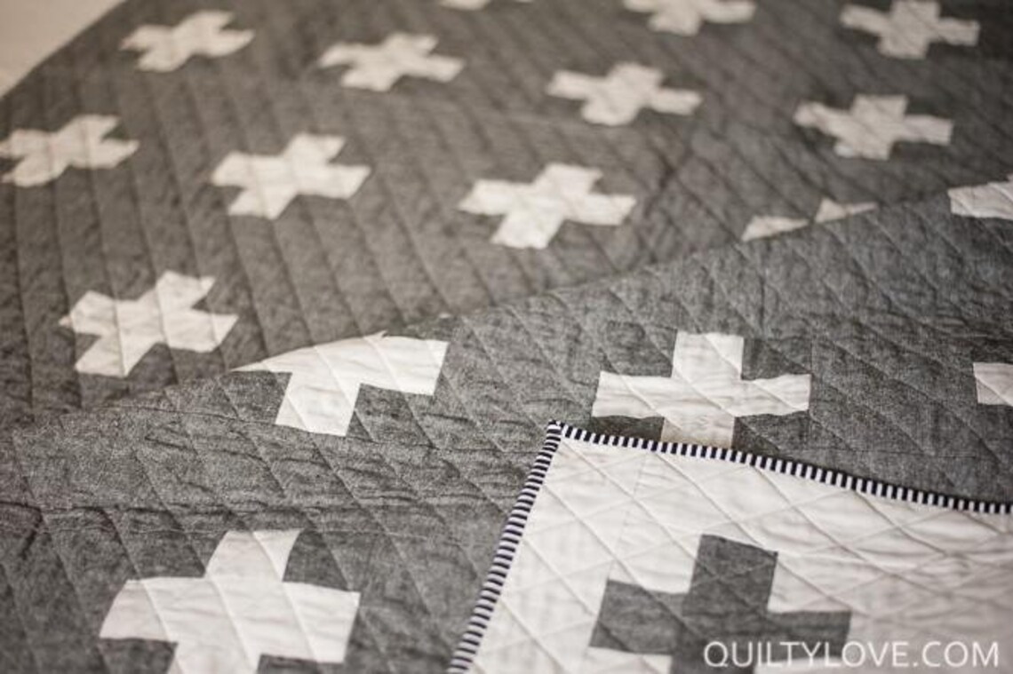Quilty Love Double the Plus Quilt Pattern // Double Sided Quilt // No ...