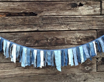 Denim Birthday + Sale + Decorating + Party Banner