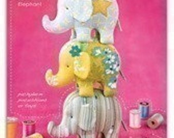 Heather Bailey Effie and Ollie Elephant Sewing Pattern, FREE SHIPPING