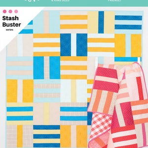Wzór na kołdrę Quilty Love Fat Quarter Dash // Przyjazny dla Fat Quarter // Nr 139 // Dziecko // Narzuta // Podwójna // Królowa // Król // Emily Dennis