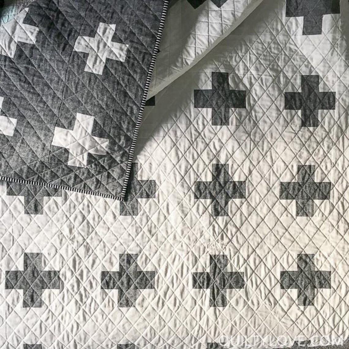 Quilty Love Double the Plus Quilt Pattern // Double Sided Quilt // No ...