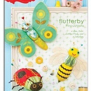 Heather Bailey Flutterby Pincushions Sewing Pattern, FREE SHIPPING