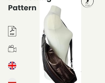 Sew This Foldable Accordion Bag – PDF Pattern + Full Video | Bold DIY Kidney Purse, Belt Bag Design, Step-by-Step Sewing Course