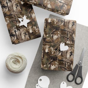 Wrapping Paper, Hunting Wrapping Paper, Hunting Wrapping, Men Wrapping Paper, Birthday Wrapping Paper for Men, Woodland Wrapping Paper