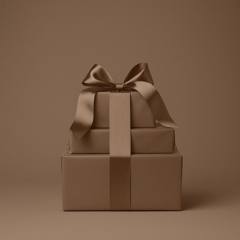 Classy Wrapping Paper | Mocha Wrapping Paper | Preppy Wrapping Paper | Classy Christmas Wrapping Paper | Mocha Bridal Shower | Mocha Pattern image 1