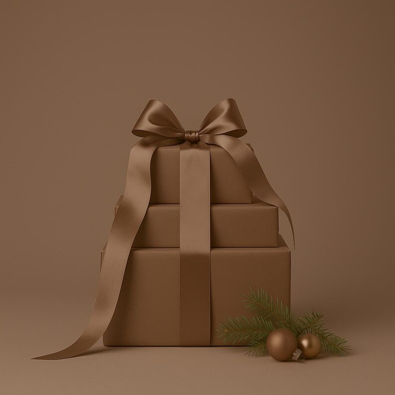 Classy Wrapping Paper | Mocha Wrapping Paper | Preppy Wrapping Paper | Classy Christmas Wrapping Paper | Mocha Bridal Shower | Mocha Pattern image 2