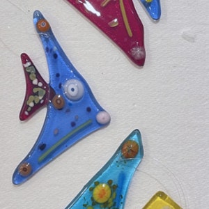 Fused Glass Angel Fish- Group 4