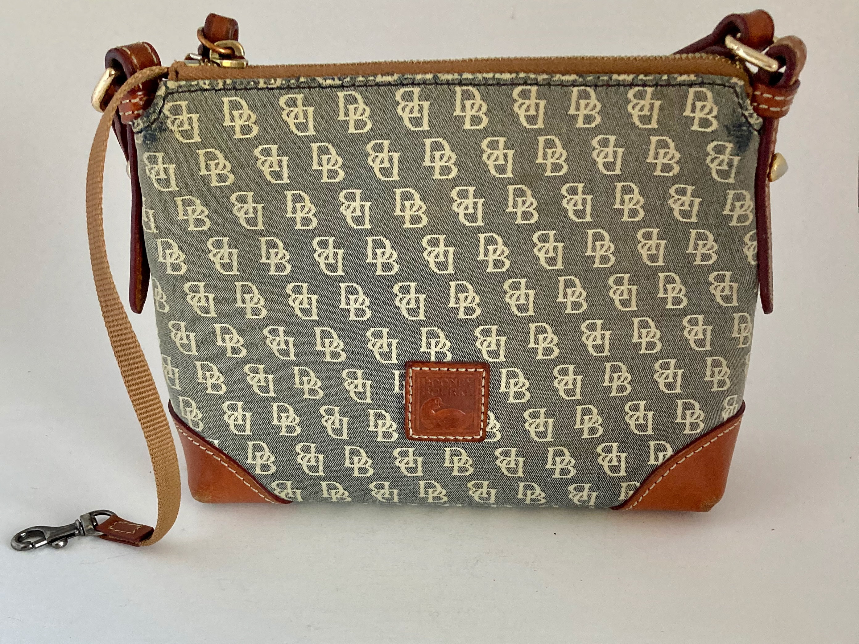 Dooney & Bourke vintage colorful DB Monogram Bost