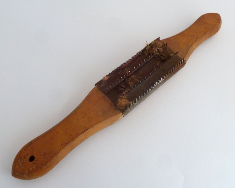 Primitive Wool comb Hetchel Carding tool Vintage tool Etsy