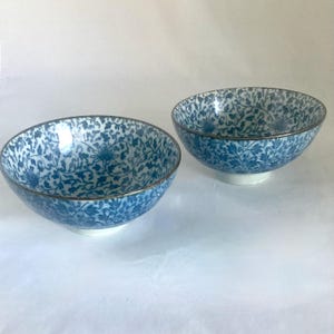 Ciotole Giapponesi In Ceramica – Set Da 5 – Bianco Con Motivo Foglia – Fatte A Mano