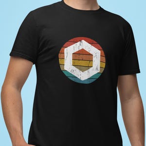 Distressed Chainlink Cryptocurrency T-Shirt, Unisex Tee, Crypto Shirt, Blockchain Clothing, Cryptocurrency Gift, Geek Fashion