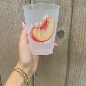 Fresh Off The Market Bachelorette Cups | Frosted Cups | Bachelorette Party Favors | Bach Party Gifts | Personalized |