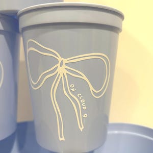 su Cloud 9 Bachelorette Cups / Bomboniere per feste di addio al nubilato / Regali per feste di addio al nubilato / Personalizzati /