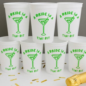 Personalized Bachelorette Party Cups: Bride To Be Favors