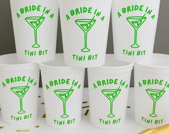 Personalized Bachelorette Party Cups: Bride To Be Favors